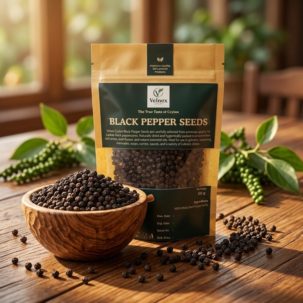 Premium Ceylon Black Pepper seeds |100% Pure Sri Lankan Black Pepper seeds