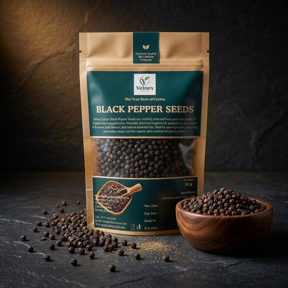 Premium Ceylon Black Pepper seeds |100% Pure Sri Lankan Black Pepper seeds