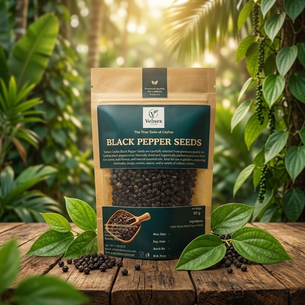 Premium Ceylon Black Pepper seeds |100% Pure Sri Lankan Black Pepper seeds
