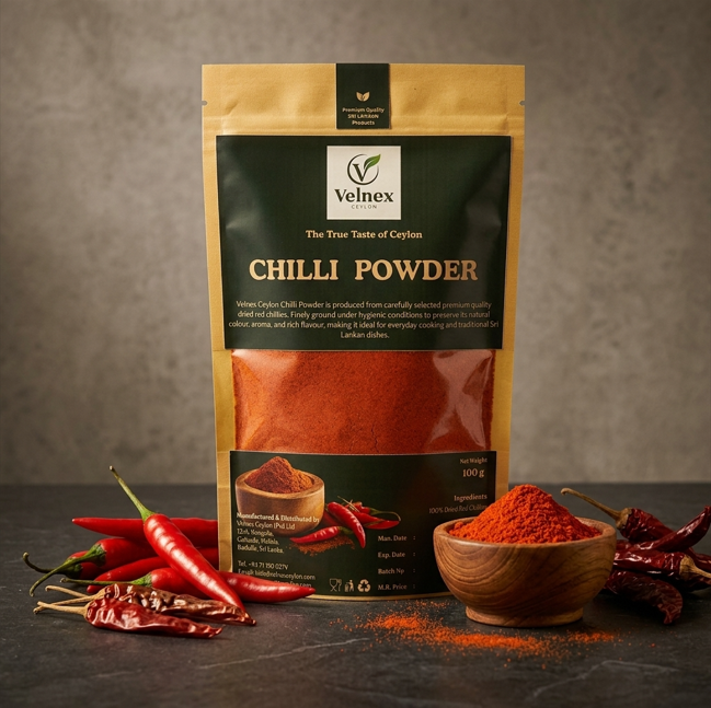 Premium Ceylon Chilli Powder | 100% Pure Sri Lankan Red Chilli