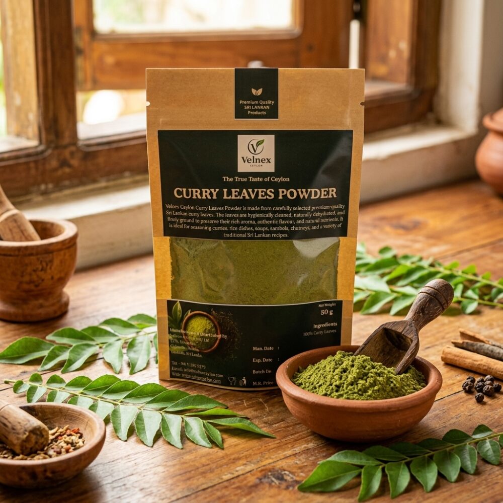 Premium Ceylon Curry Leaves Powder | 100% Pure Sri Lankan Curry Leaves