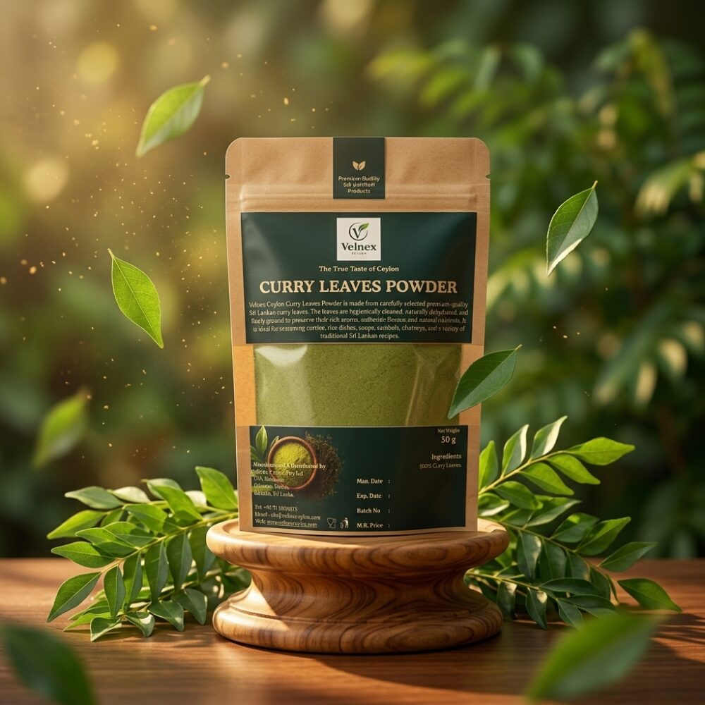 Premium Ceylon Curry Leaves Powder | 100% Pure Sri Lankan Curry Leaves