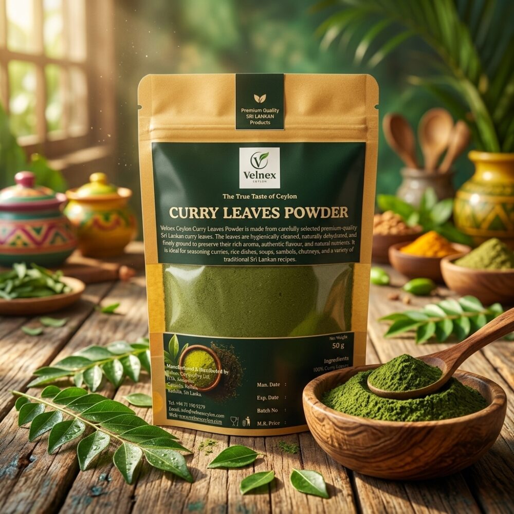 Premium Ceylon Curry Leaves Powder | 100% Pure Sri Lankan Curry Leaves