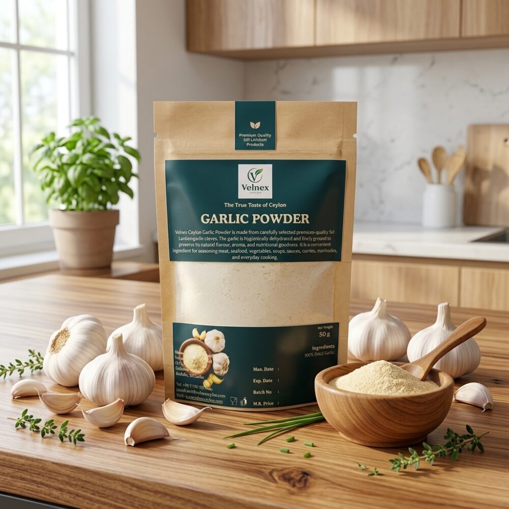 Premium Ceylon Garlic Powder| 100% Pure Sri Lankan Garlic