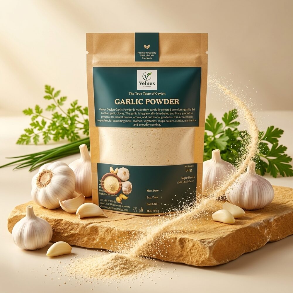Premium Ceylon Garlic Powder| 100% Pure Sri Lankan Garlic