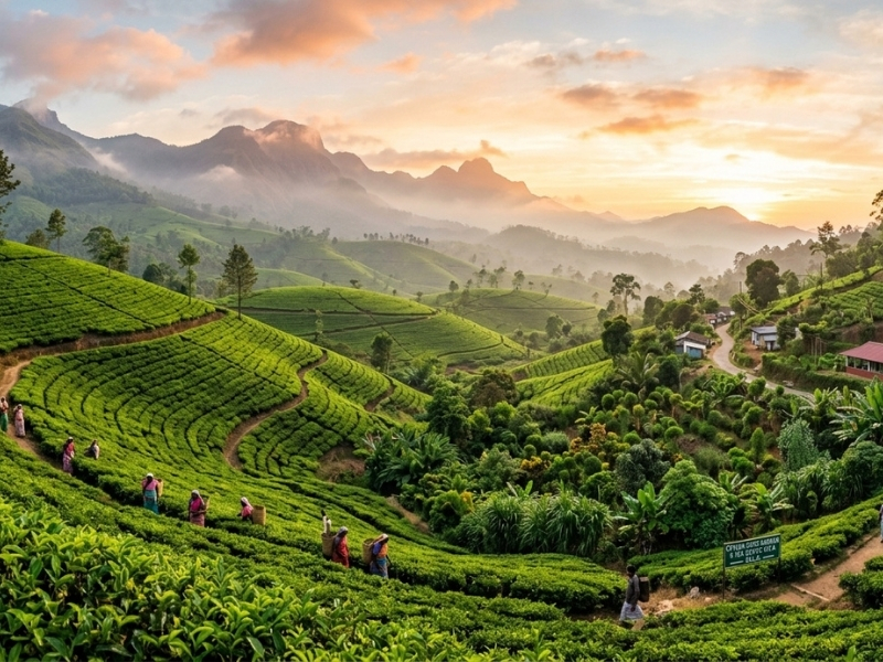 Scenic mountains of Sri Lanka — home of Ceylon spices