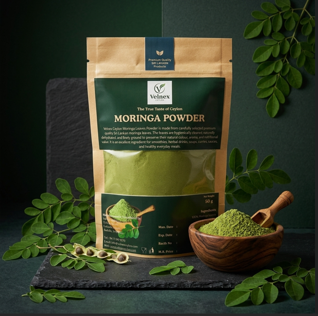 Premium Ceylon Moringa Leaves Powder | 100% Pure Sri Lankan Moringa Leaves